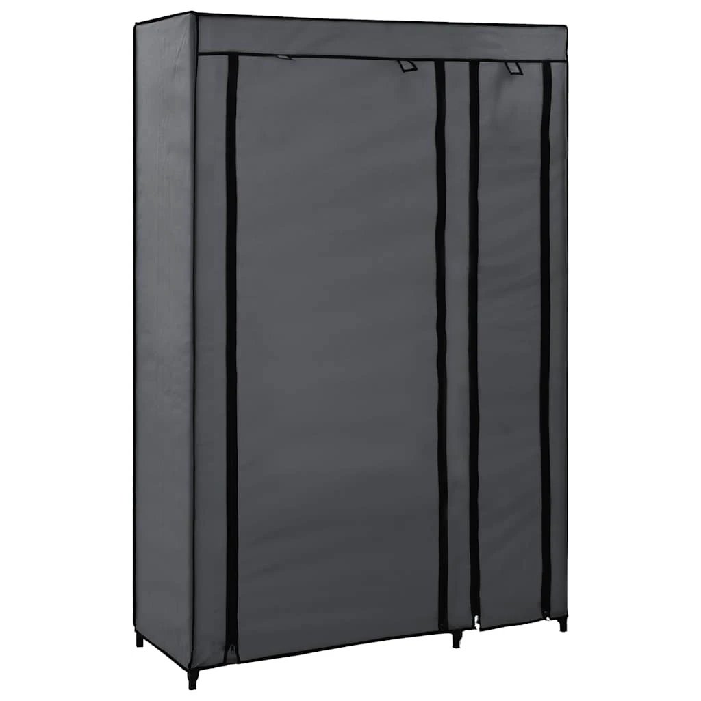 vidaXL vidaXL Folding Wardrobe Grey 110x45x175 cm Fabric - Wardrobe