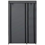 vidaXL vidaXL Folding Wardrobe Grey 110x45x175 cm Fabric - Wardrobe