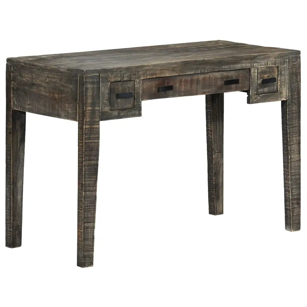 vidaXL vidaXL Desk Black 110x50x75 cm Solid Mango Wood - Desk
