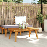 VidaXL Garden Coffee Table 90x55x35 Cm Solid Acacia Wood For Outdoor Patio Living by vidaXL