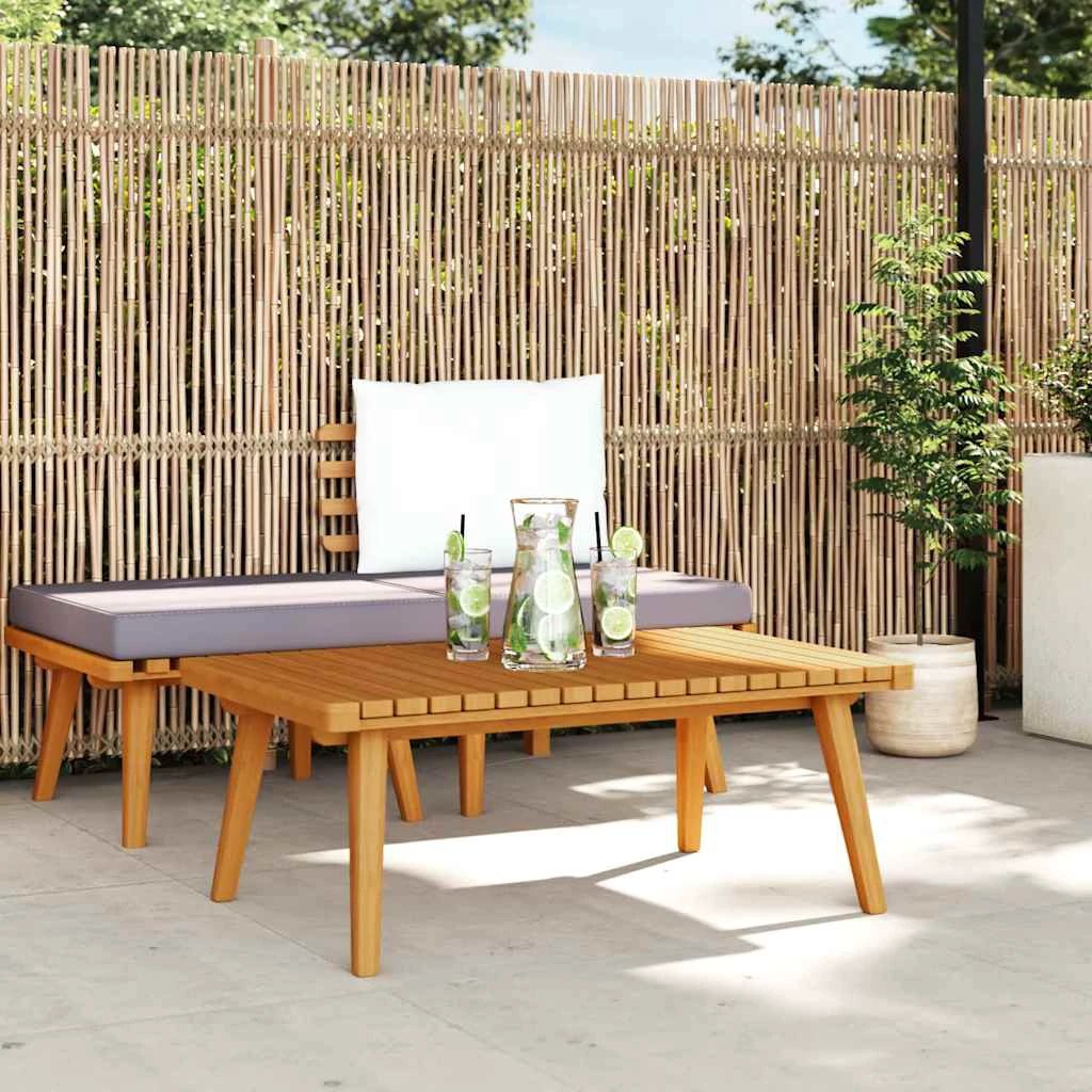 VidaXL Garden Coffee Table 90x55x35 Cm Solid Acacia Wood For Outdoor Patio Living by vidaXL