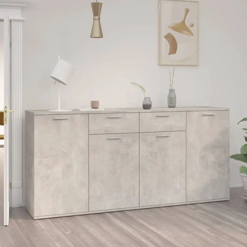 vidaXL vidaXL Sideboard Concrete Grey 160x36x75 cm Engineered Wood - Sideboard
