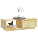 vidaXL VidaXL CoffeeTable 110x50x33 Firwood Living Room - Coffee Table