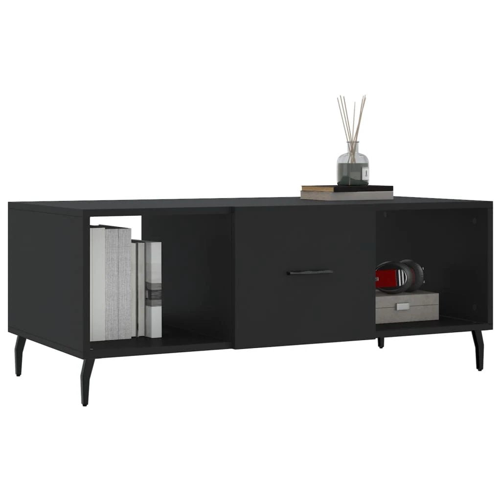 vidaXL VidaXL Coffee Table 102x50x40 cm Engineered Wood Three Compartments Living Room Storage - Coffee Table