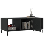 vidaXL VidaXL Coffee Table 102x50x40 cm Engineered Wood Three Compartments Living Room Storage - Coffee Table