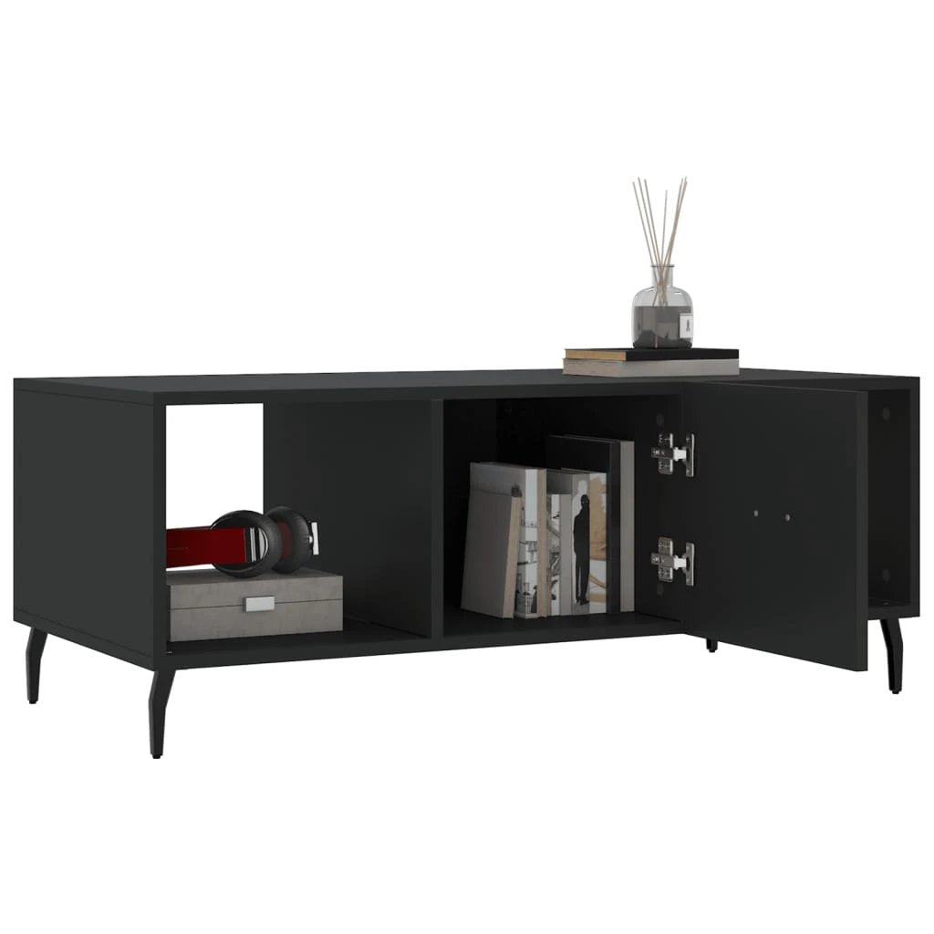 vidaXL VidaXL Coffee Table 102x50x40 cm Engineered Wood Three Compartments Living Room Storage - Coffee Table