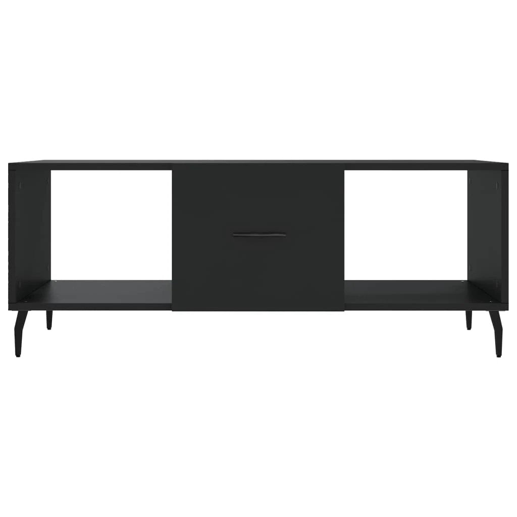 vidaXL VidaXL Coffee Table 102x50x40 cm Engineered Wood Three Compartments Living Room Storage - Coffee Table