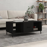 vidaXL VidaXL Coffee Table 102x50x40 cm Engineered Wood Three Compartments Living Room Storage - Coffee Table