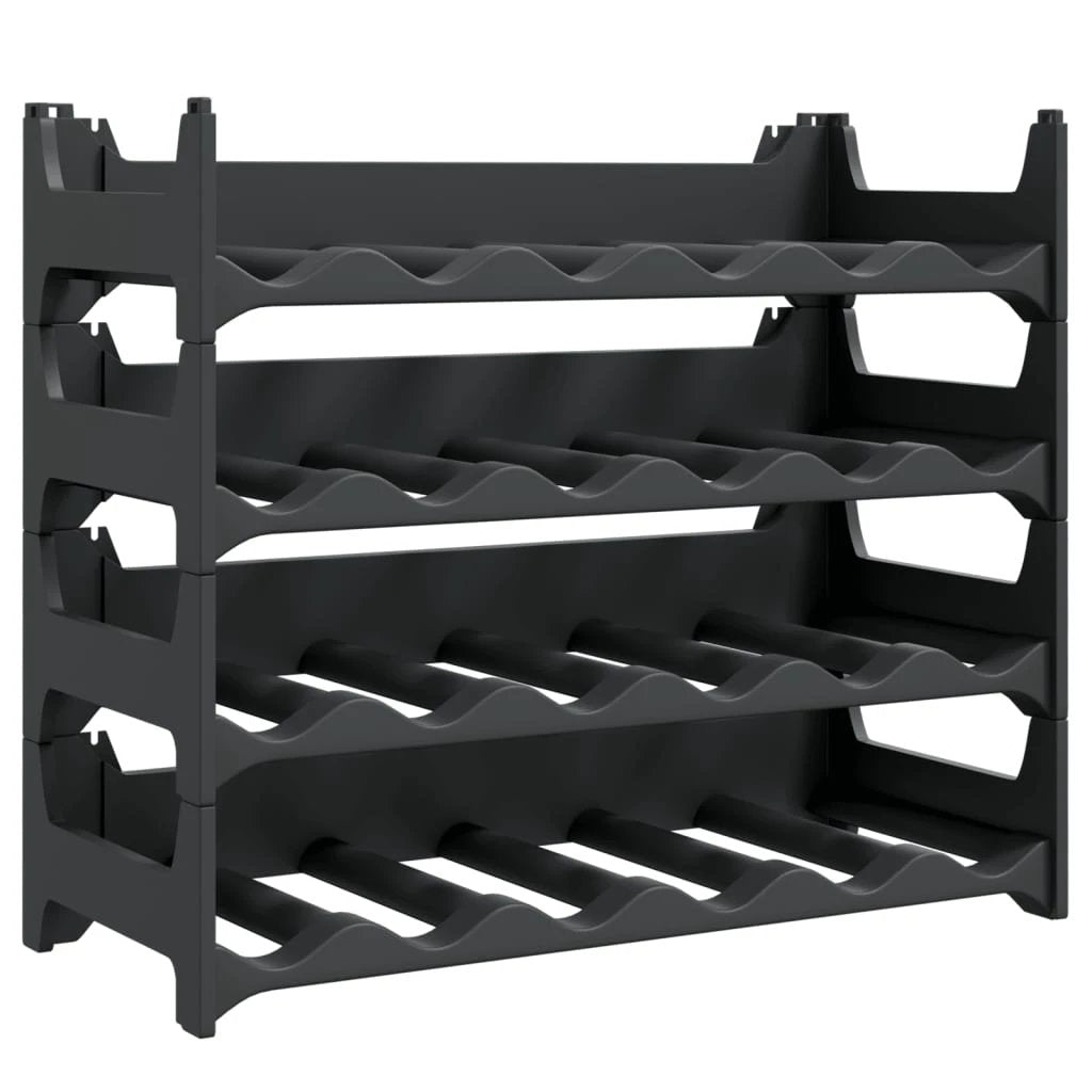 vidaXL vidaXL Wine Rack for 24 Bottles PP Stackable - Wine Rack