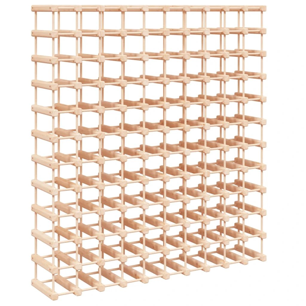 vidaXL vidaXL Wine Rack for 120 Bottles 112.5x23x123.5 cm Solid Wood Pine - Wine Rack
