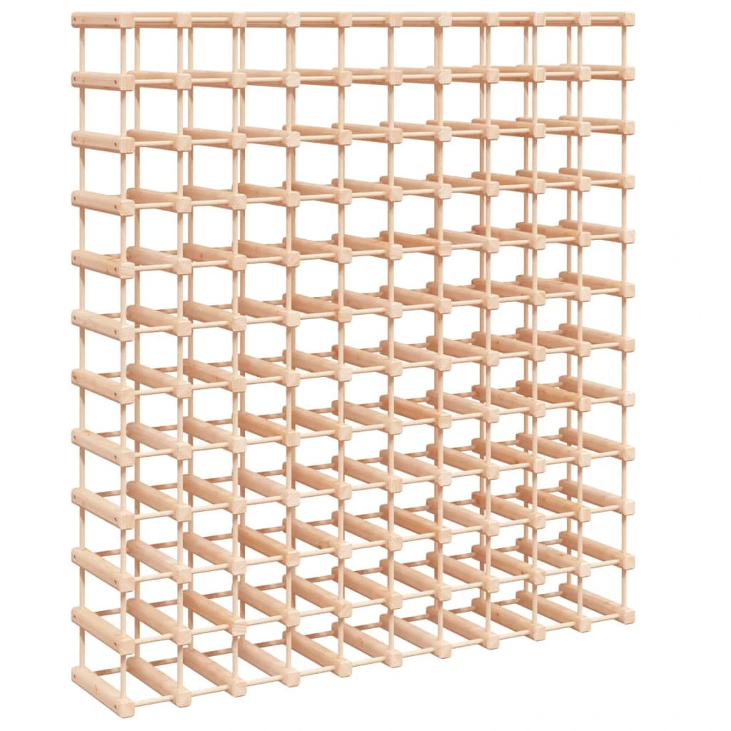 vidaXL vidaXL Wine Rack for 120 Bottles 112.5x23x123.5 cm Solid Wood Pine - Wine Rack
