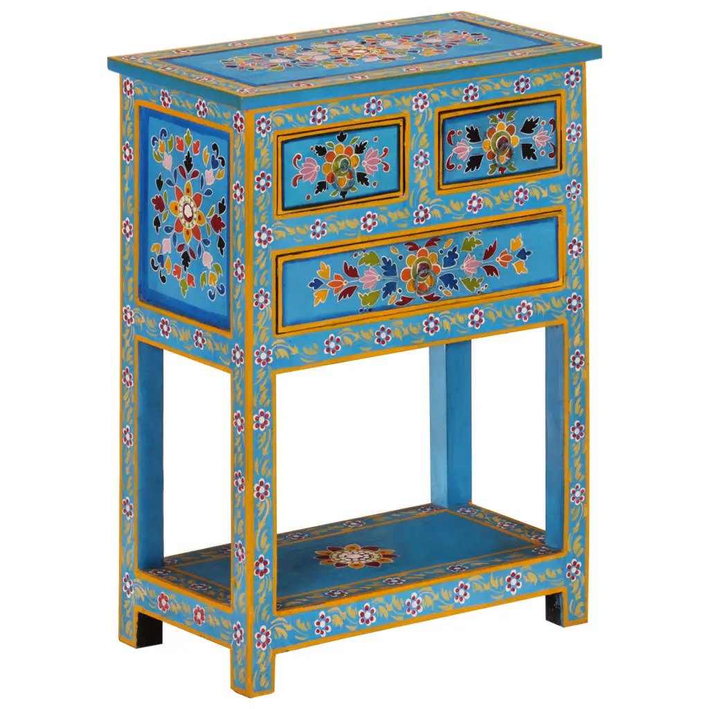 vidaXL vidaXL Sideboard Turquoise 55x30x76 cm Solid Wood Mango - Sideboard