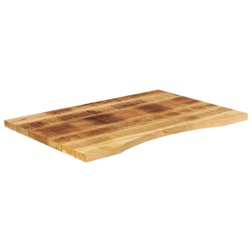 vidaXL vidaXL Desk Top with Curve 90x60x2.5 cm Solid Wood Rough Mango - Desk