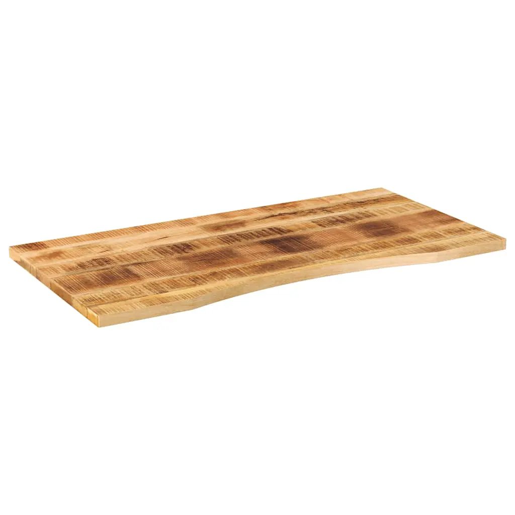vidaXL vidaXL Desk Top with Curve 110x60x2.5 cm Solid Wood Rough Mango - Desk