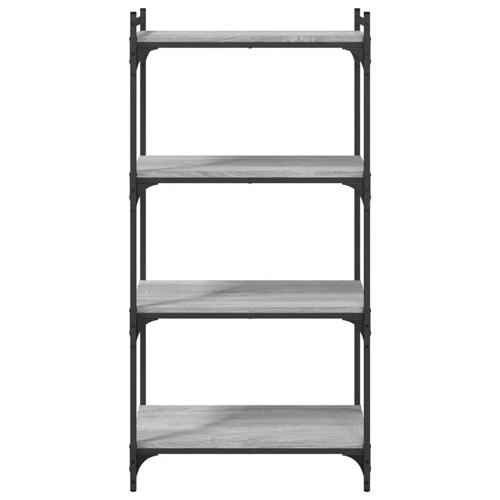 vidaXL vidaXL Bookcase 4-Tier Grey Sonoma 60x30x120 cm Engineered Wood - Bookcase
