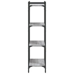 vidaXL vidaXL Bookcase 4-Tier Grey Sonoma 60x30x120 cm Engineered Wood - Bookcase
