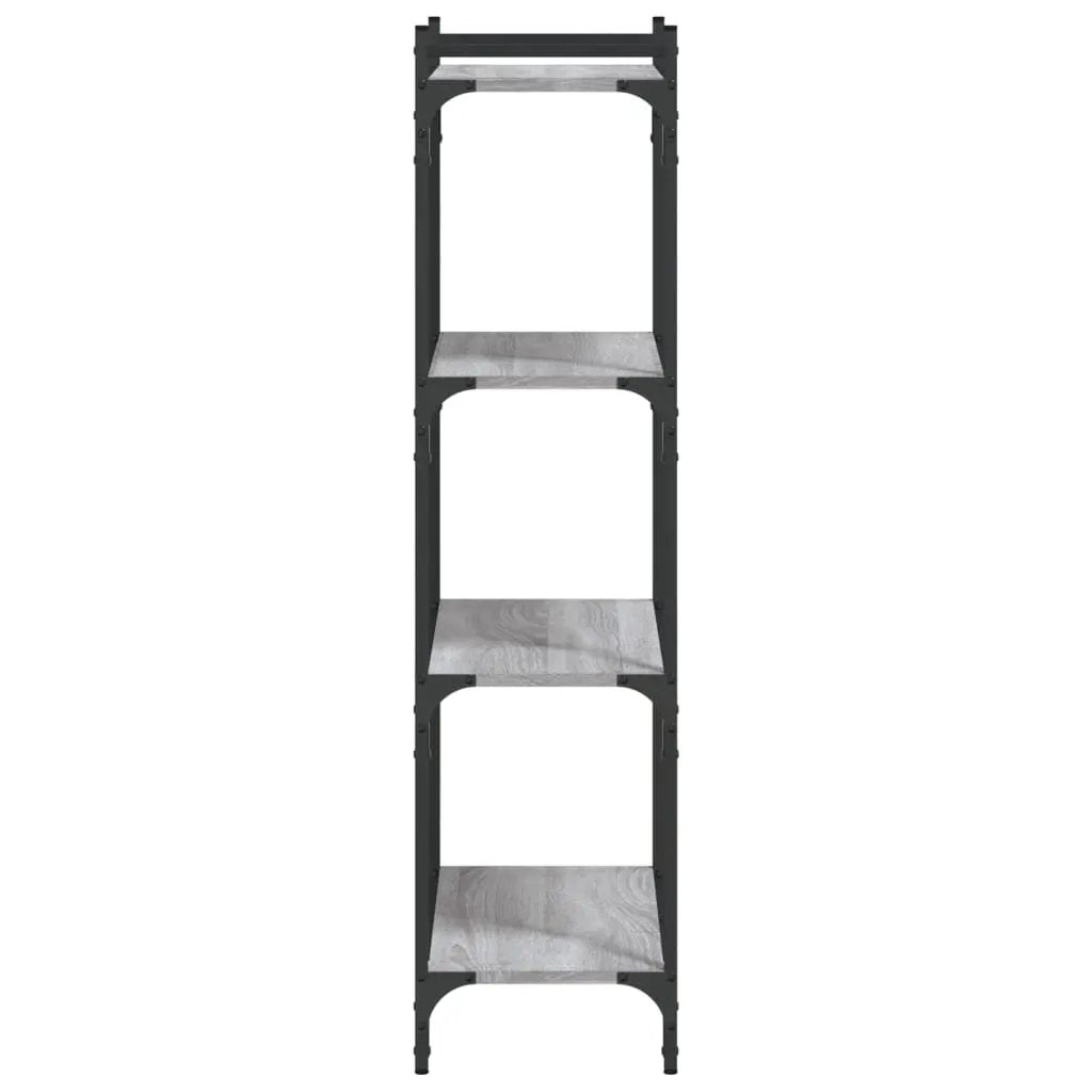 vidaXL vidaXL Bookcase 4-Tier Grey Sonoma 60x30x120 cm Engineered Wood - Bookcase