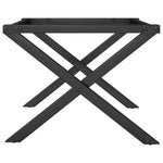 vidaXL Coffee Table Legs X-Frame 60x40x38 cm Steel - vidaXL - Home Symphony