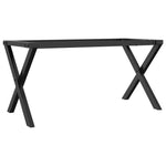 vidaXL VidaXL Coffee Table Legs X-Frame 80x40x43 cm Powder-Coated Steel For DIY Projects - Coffee Table