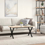 VidaXL Coffee Table Legs X-Frame 80x40x43 cm Powder-Coated Steel For DIY Projects by vidaXL