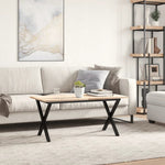 VidaXL X-Frame Coffee Table Legs 90x30x43cm Steel by vidaXL