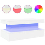 vidaXL vidaXL Coffee Table 90x50x40 LED Lights For Home - Coffee Table