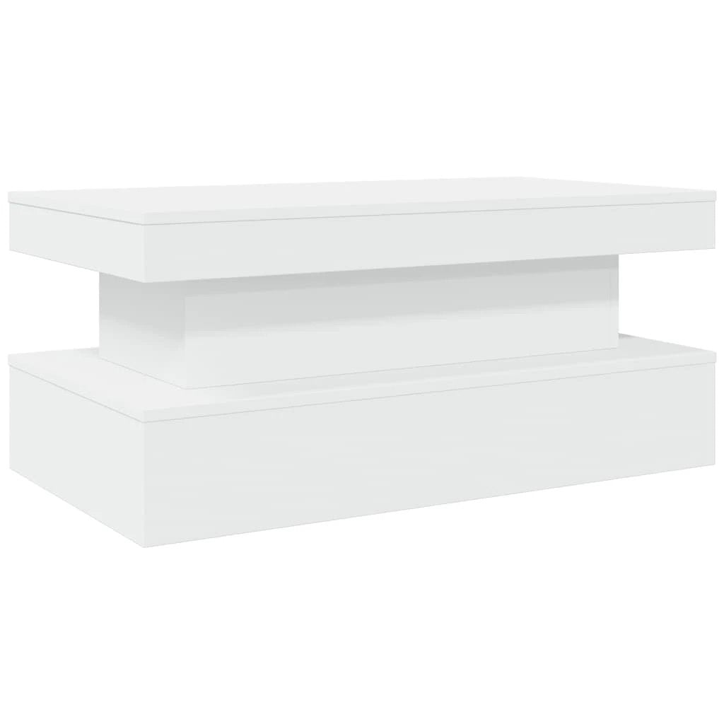 vidaXL vidaXL Coffee Table 90x50x40 LED Lights For Home - Coffee Table
