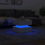 VidaXL Coffee Table 50x50x40 cm LED Living Room by vidaXL