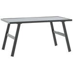 vidaXL vidaXL Garden Coffee Table 90x45x35 Cm Powder-Coated Steel Outdoor Patio - Coffee Table