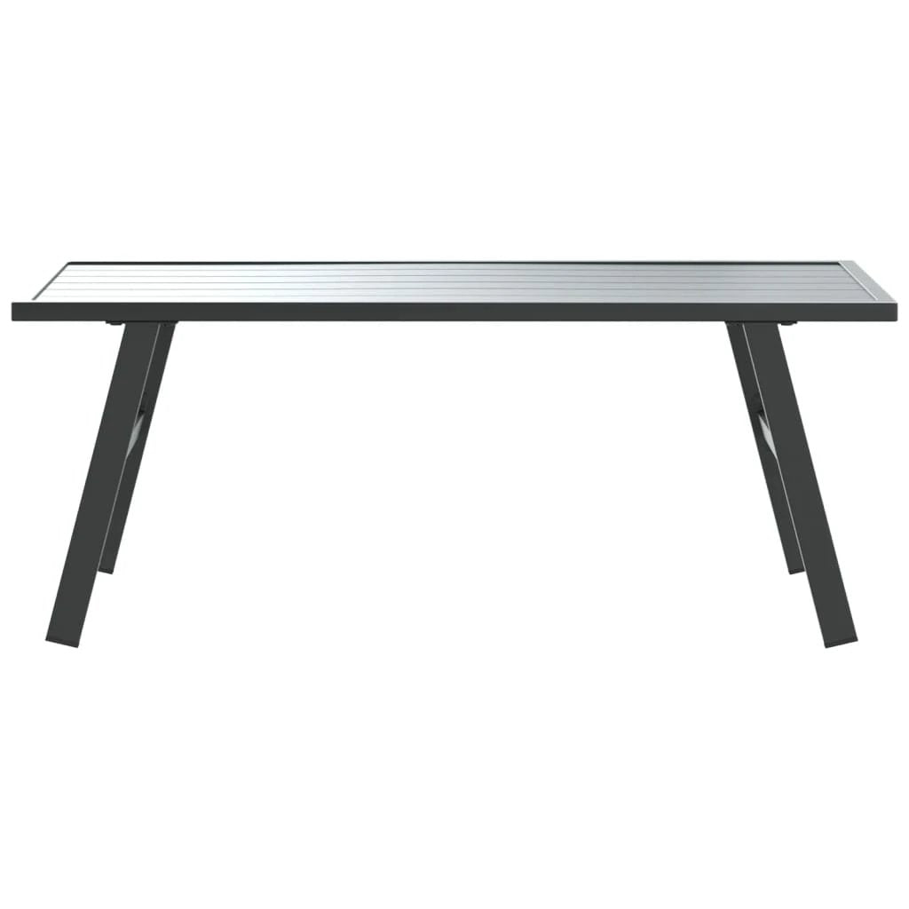 vidaXL Garden Coffee Table 90x45x35 Cm Powder-Coated Steel Outdoor Patio by vidaXL