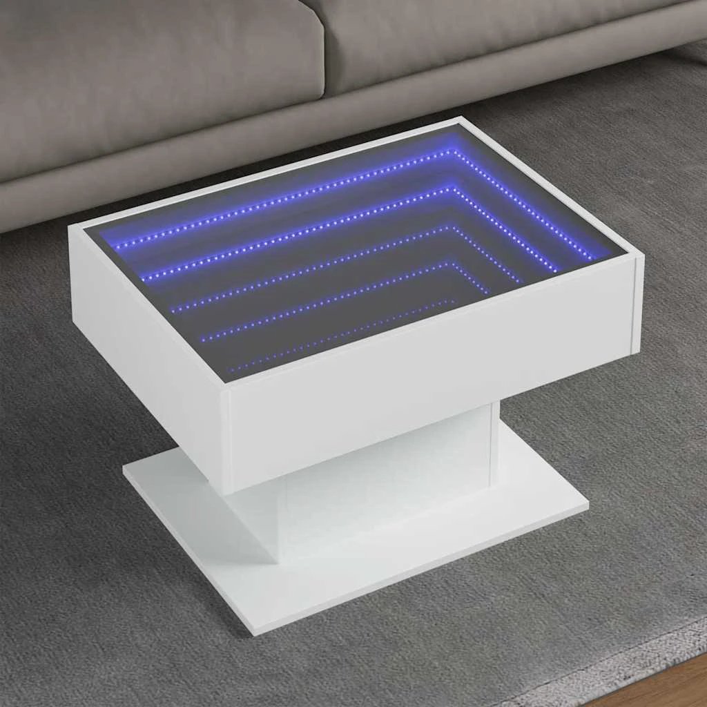 VidaXL Coffee Table 70x50x45 LED Infinity Mirror by vidaXL