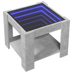 vidaXL Coffee Table 53x53x45 cm LED Infinity Mirror Modern Living Room Furniture by vidaXL