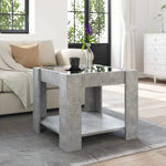 vidaXL Coffee Table 53x53x45 cm LED Infinity Mirror Modern Living Room Furniture by vidaXL