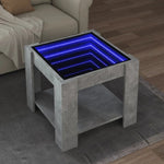 vidaXL vidaXL Coffee Table 53x53x45 cm LED Infinity Mirror Modern Living Room Furniture - Coffee Table