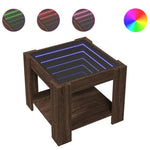 VidaXL Coffee Table 53x53x45 LED Mirror Decor by vidaXL