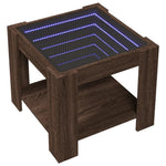 VidaXL Coffee Table 53x53x45 LED Mirror Decor by vidaXL