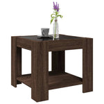 VidaXL Coffee Table 53x53x45 LED Mirror Decor by vidaXL