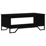 VidaXL Coffee Table 100 cm by 51 cm by 40 cm Engineered Wood Open Shelf Storage For Modern Living Rooms by vidaXL