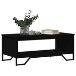 VidaXL Coffee Table 100 cm by 51 cm by 40 cm Engineered Wood Open Shelf Storage For Modern Living Rooms by vidaXL