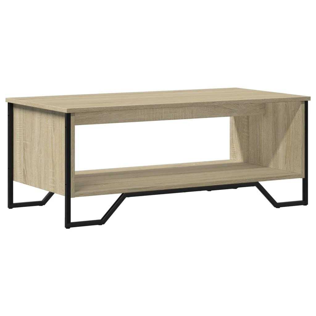vidaXL VidaXL Coffee Table 100x51x40 cm Engineered Wood with Storage for Modern Living Room - Coffee Table