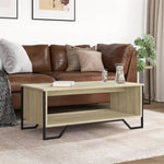 vidaXL VidaXL Coffee Table 100x51x40 cm Engineered Wood with Storage for Modern Living Room - Coffee Table