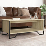 vidaXL VidaXL Coffee Table 100x51x40 cm Engineered Wood with Storage for Modern Living Room - Coffee Table