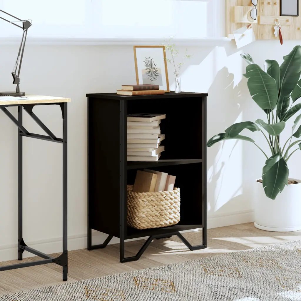 vidaXL vidaXL Bookcase Black 50x31x74.5 cm Engineered Wood - Bookcase