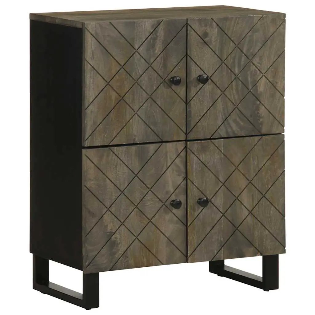 vidaXL vidaXL Sideboard Black 60x33x75 cm Solid Wood Mango - Sideboard
