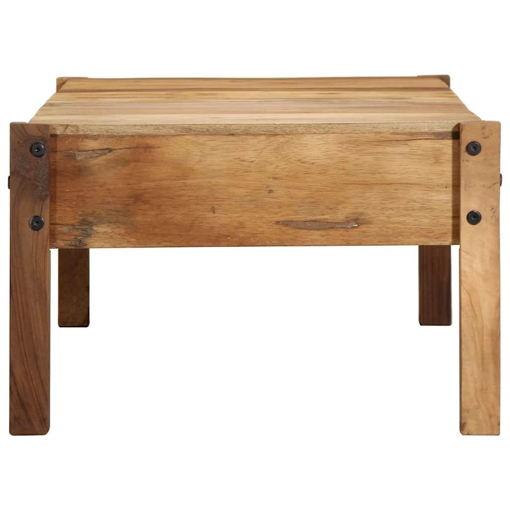 VidaXL Coffee Table 110 X 54 X 35 Cm Solid Reclaimed Wood Rustic Living Room Decor Piece by vidaXL