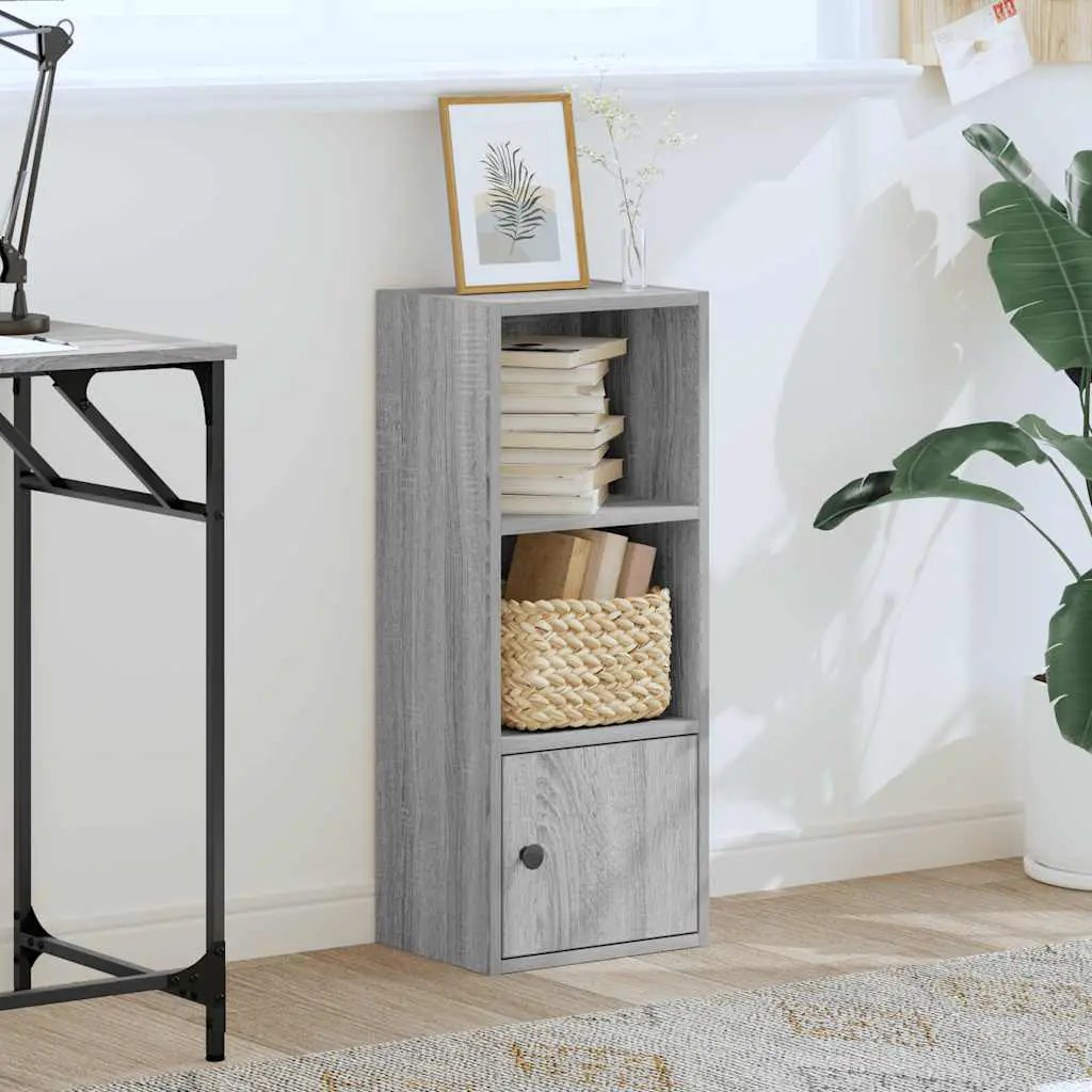 vidaXL vidaXL Bookcase Grey Sonoma 31x24x77 cm Engineered Wood - Bookcase