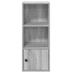 vidaXL vidaXL Bookcase Grey Sonoma 31x24x77 cm Engineered Wood - Bookcase