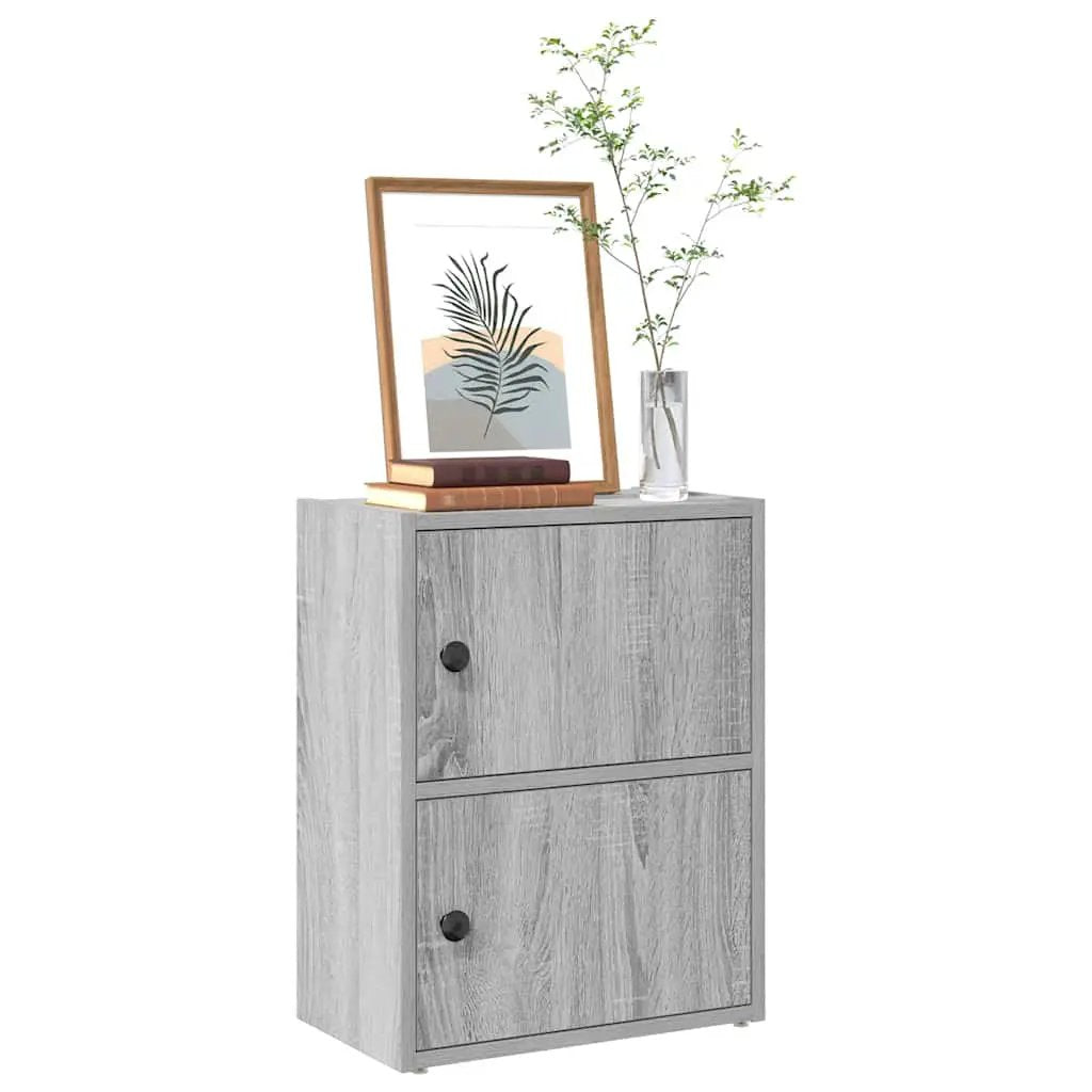 vidaXL vidaXL Bookcase Grey Sonoma 40x24x52 cm Engineered Wood - Bookcase
