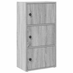 vidaXL vidaXL Bookcase Grey Sonoma 40x24x77 cm Engineered Wood - Bookcase