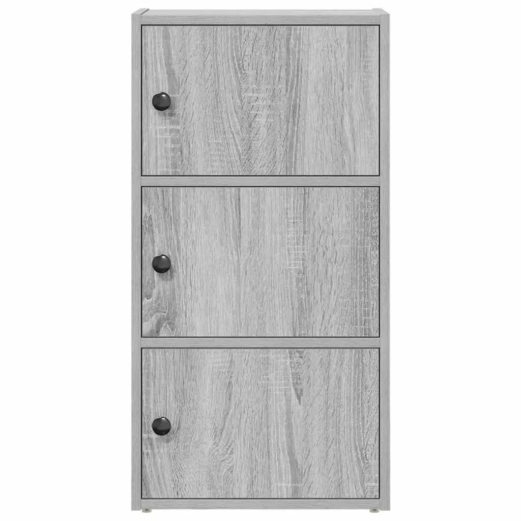 vidaXL vidaXL Bookcase Grey Sonoma 40x24x77 cm Engineered Wood - Bookcase